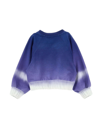 Monnalisa Girls Blue Floral Sweater Monnalisa Girls Blue Floral Sweater