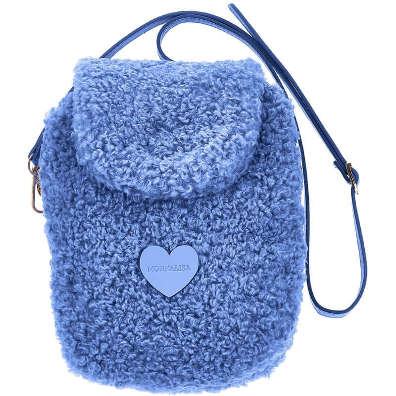 Monnalisa Girls Blue Teddy Bag Monnalisa Girls Blue Teddy Bag