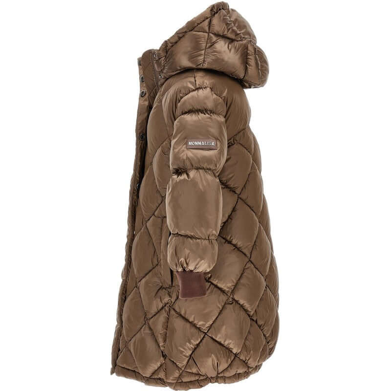 Monnalisa Girls Brown Coat Monnalisa Girls Brown Coat