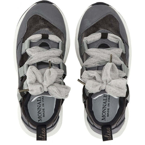Monnalisa Girls Grey Trainers Monnalisa Girls Grey Trainers