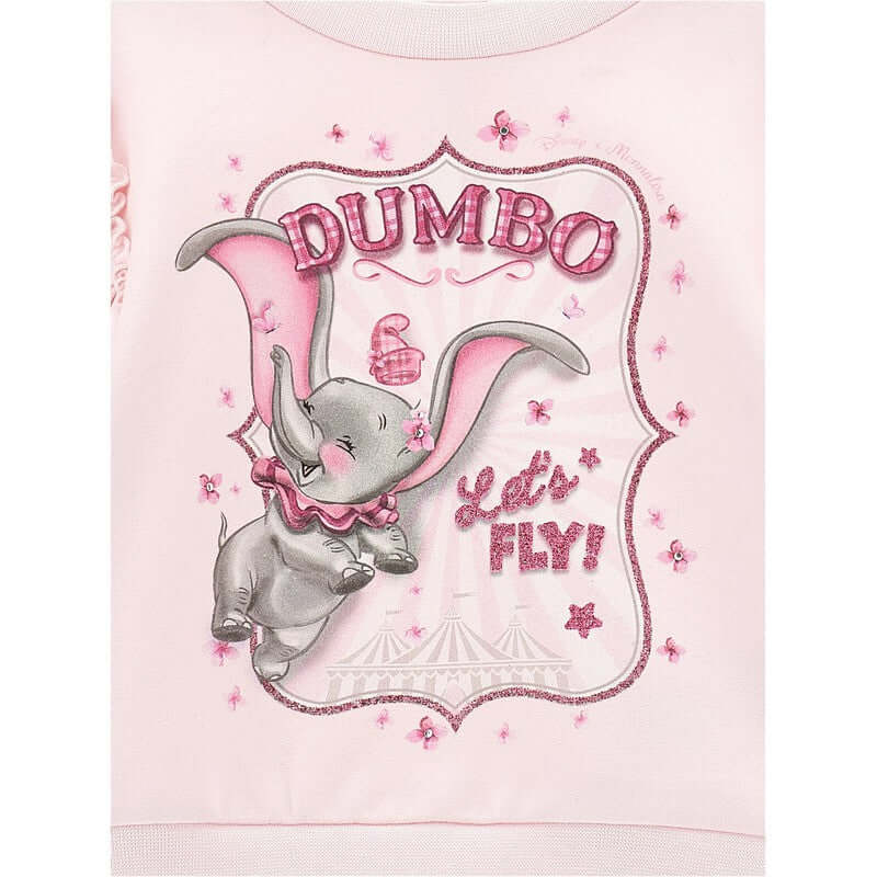 Monnalisa Girls Pink Dumbo Sweater Monnalisa Girls Pink Dumbo Sweater