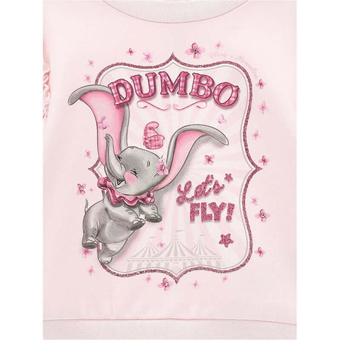 Monnalisa Girls Pink Dumbo Sweater Monnalisa Girls Pink Dumbo Sweater