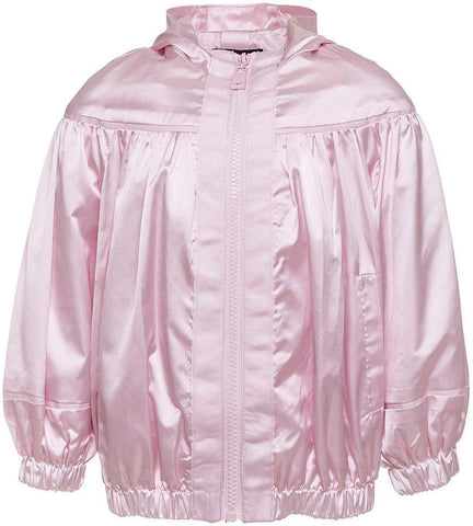 Monnalisa Girls Pink Hooded Jacket Monnalisa Girls Pink Hooded Jacket