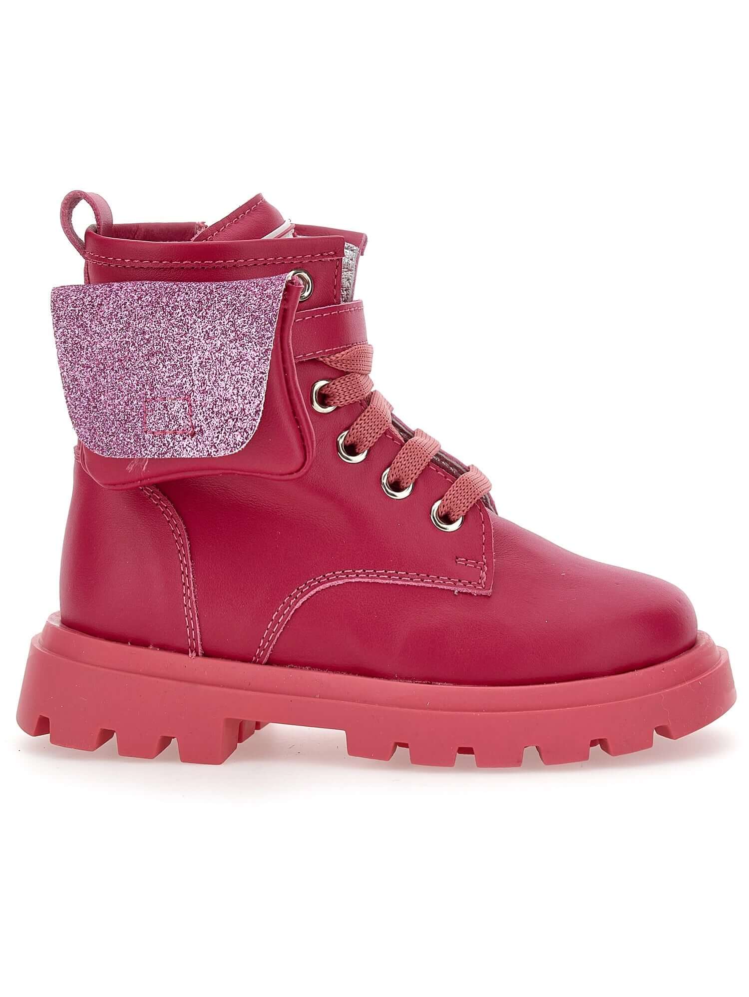 Monnalisa Girls Pink Pocket Leather boots Monnalisa Girls Pink Pocket Leather boots