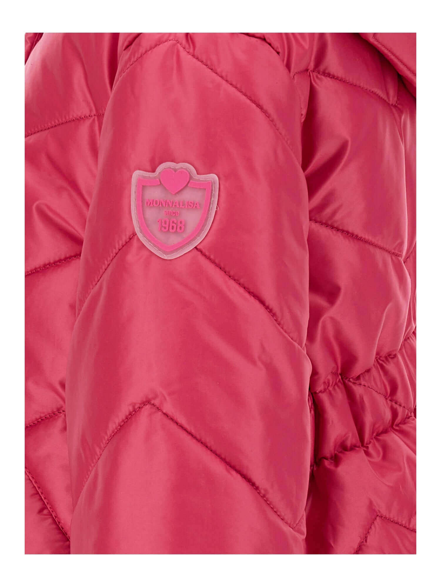 Monnalisa Girls Pink Quilted Jacket Monnalisa Girls Pink Quilted Jacket