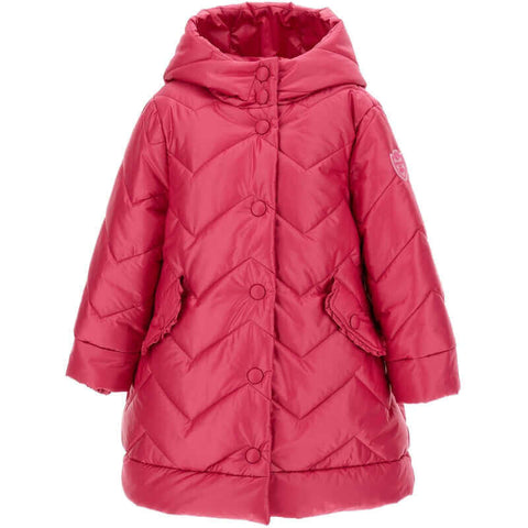 Monnalisa Girls Pink Quilted Jacket Monnalisa Girls Pink Quilted Jacket