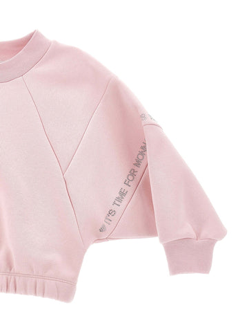 Monnalisa Girls Pink Sweatshirt & Joggers Monnalisa Girls Pink Sweatshirt & Joggers