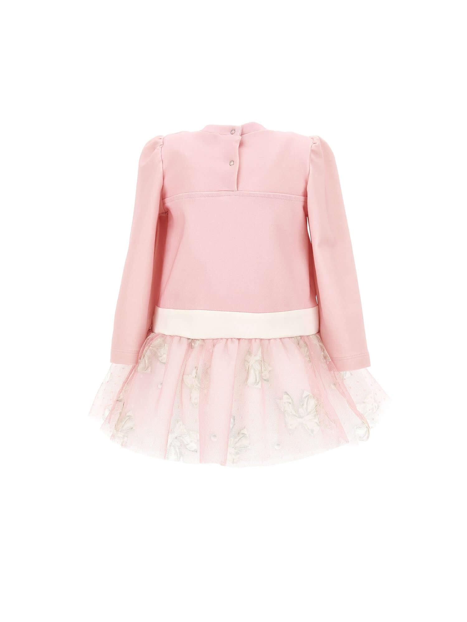 Monnalisa Girls Pink Tulle Dress