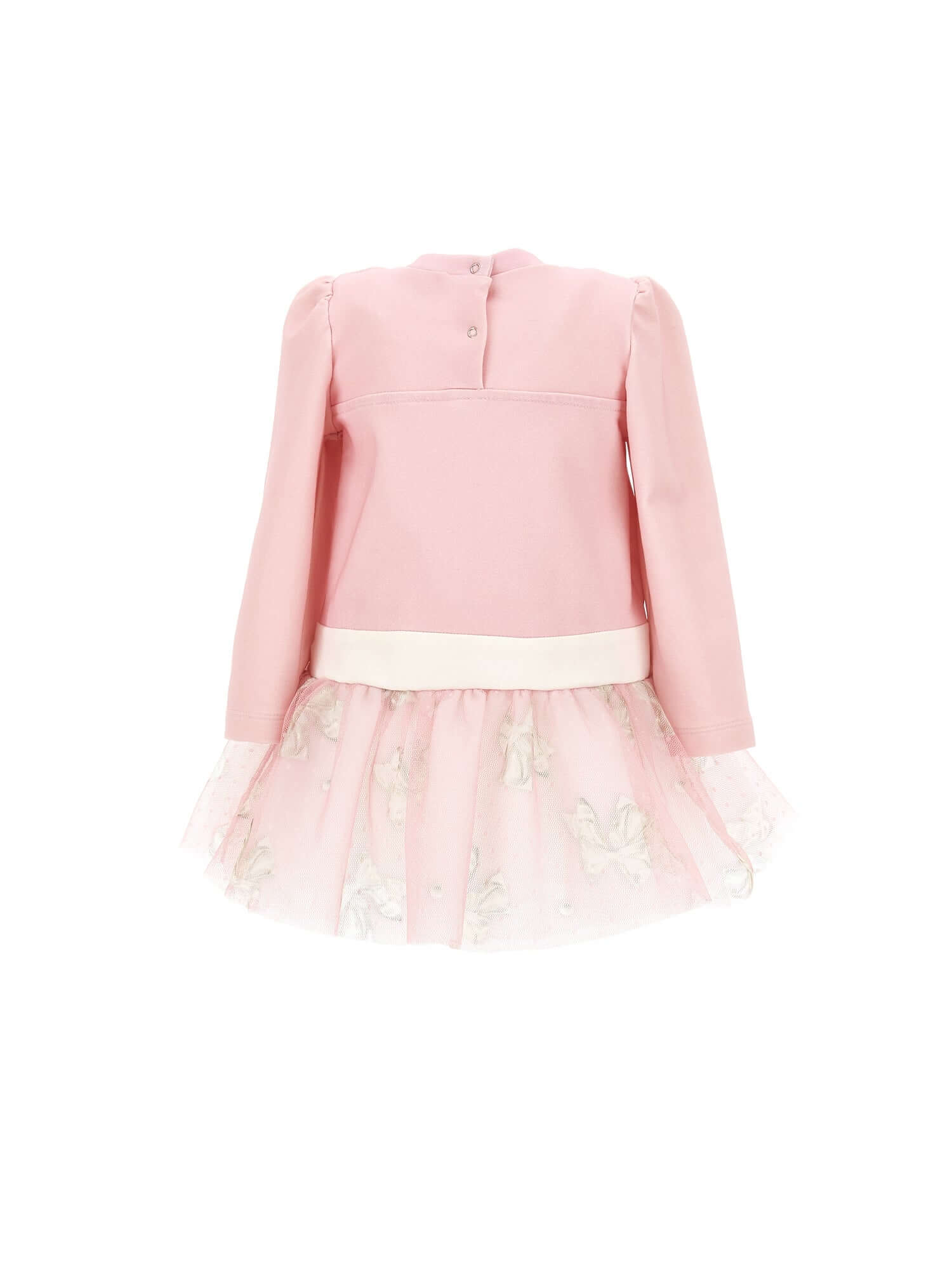 Monnalisa Girls Pink Tulle Dress Monnalisa Girls Pink Tulle Dress