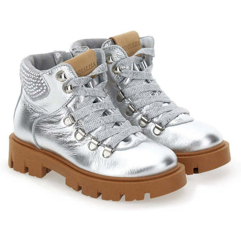 Monnalisa Girls Silver Boots Monnalisa Girls Silver Boots