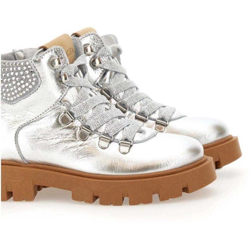 Monnalisa Girls Silver Boots Monnalisa Girls Silver Boots