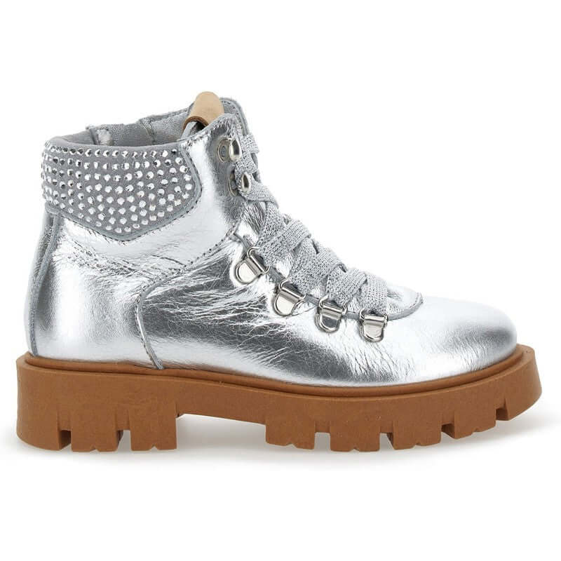 Monnalisa Girls Silver Boots Monnalisa Girls Silver Boots