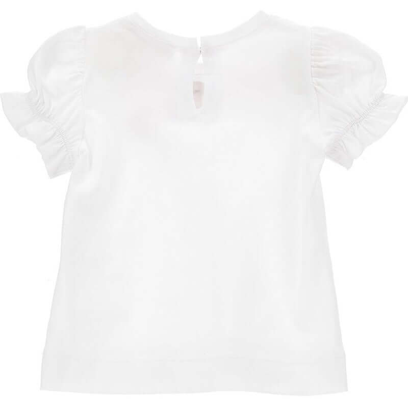 Monnalisa Girls White Cherry T-shirt Monnalisa Girls White Cherry T-shirt