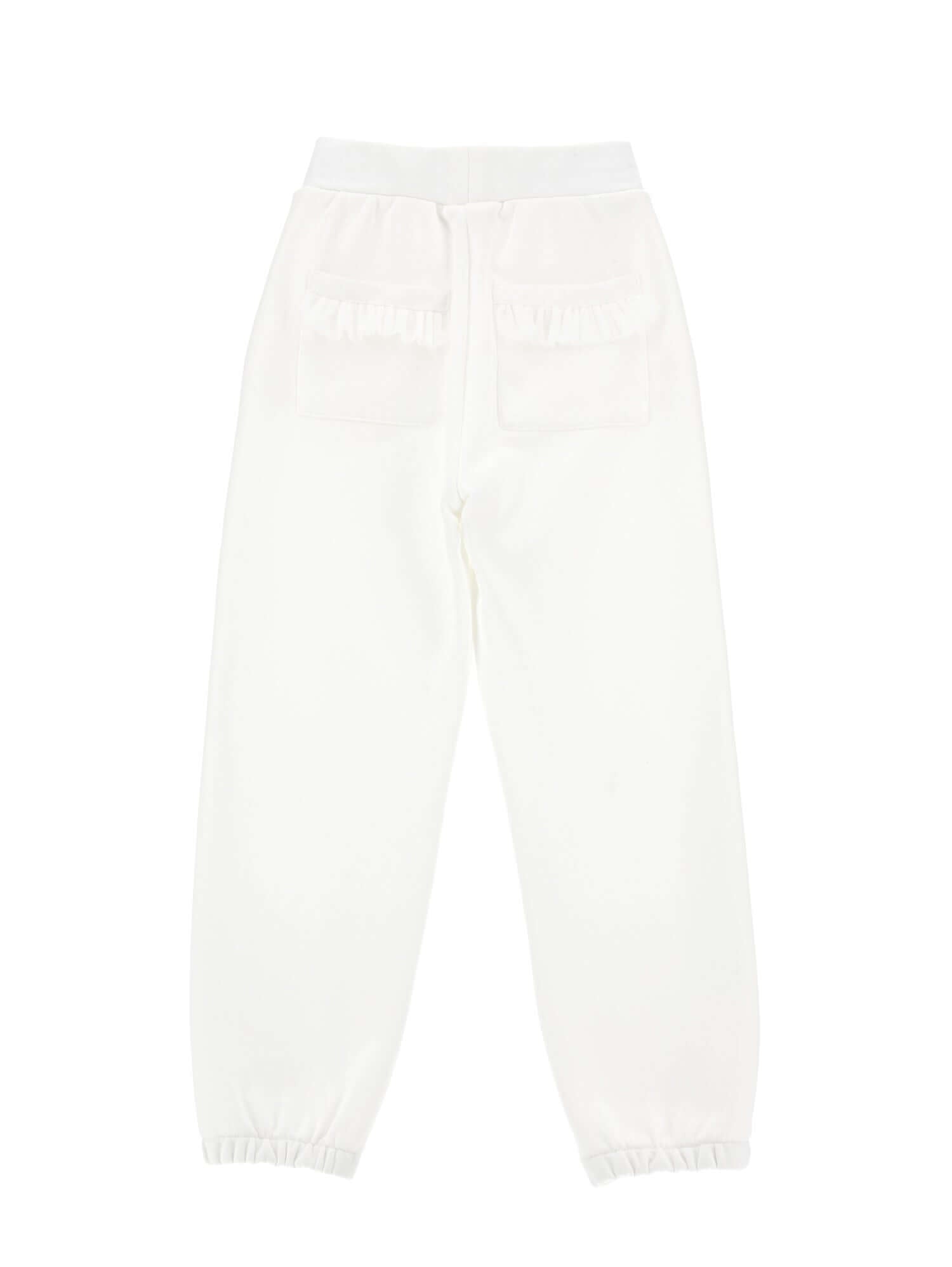 Monnalisa Girls White M Jogging Bottoms Monnalisa Girls White M Jogging Bottoms