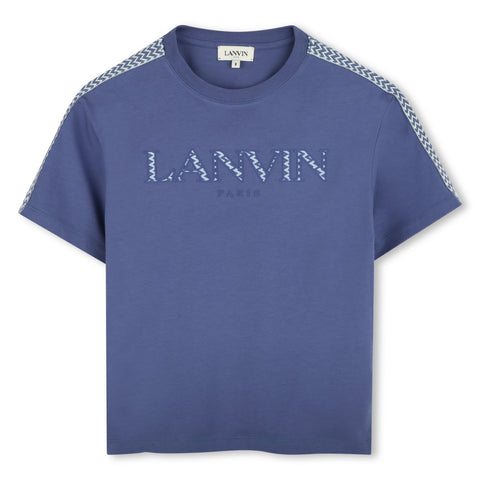Lanvin Boys Blue Logo T-Shirt Lanvin Boys Blue Logo T-Shirt