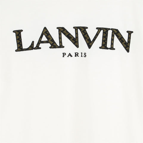 Lanvin Boys White Logo T-Shirt Lanvin Boys White Logo T-Shirt
