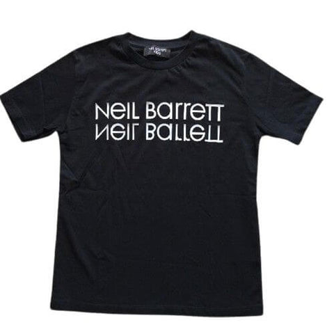 Neil Barrett Boys Black Cotton Logo T-Shirt Neil Barrett Boys Black Cotton Logo T-Shirt
