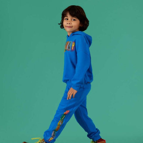 Oilily Boys Blue Cotton Haro Tracksuit Oilily Boys Blue Cotton Haro Tracksuit