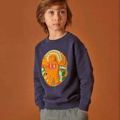 Oilily Boys Navy Harper Sweater Oilily Boys Navy Harper Sweater