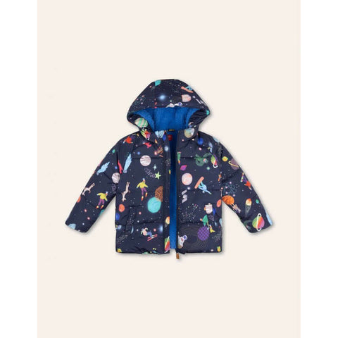 Oilily Boys Navy Spaceballs Coat Oilily Boys Navy Spaceballs Coat