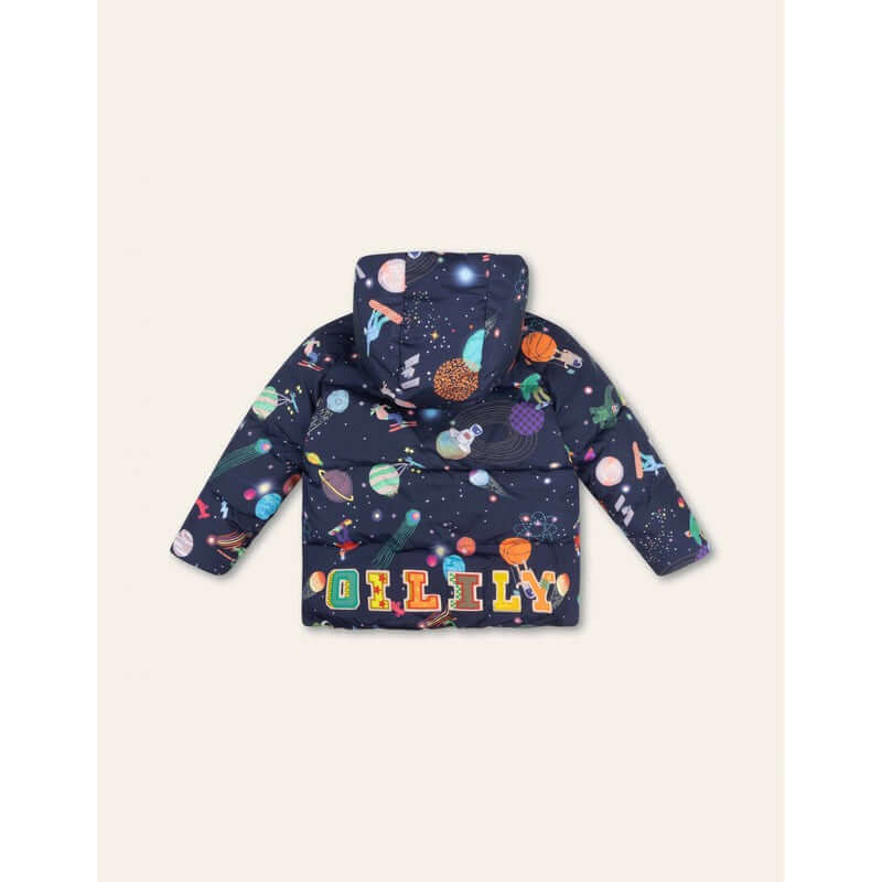 Oilily Boys Navy Spaceballs Coat Oilily Boys Navy Spaceballs Coat