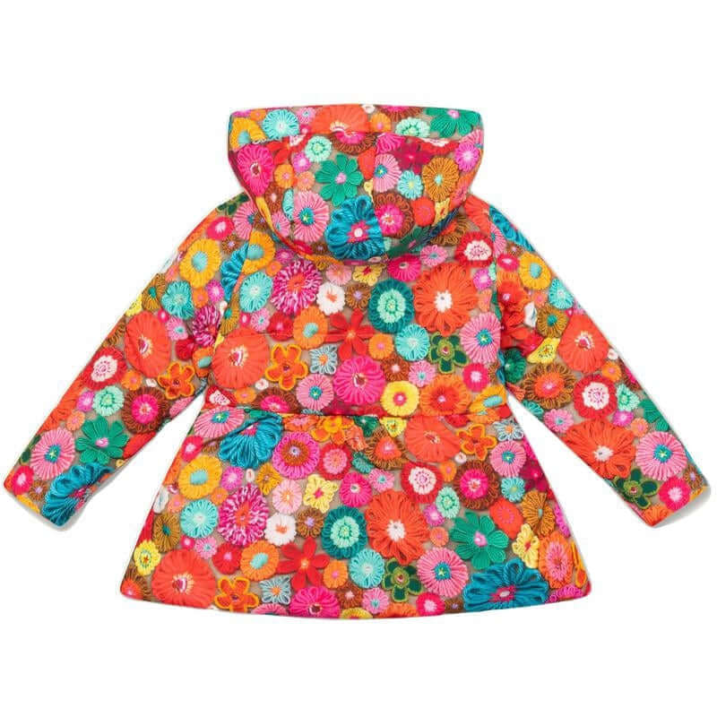 Oilily Girls Orange Crochet Coat Oilily Girls Orange Crochet Coat