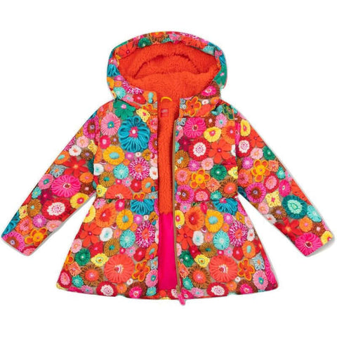 Oilily Girls Orange Crochet Coat Oilily Girls Orange Crochet Coat