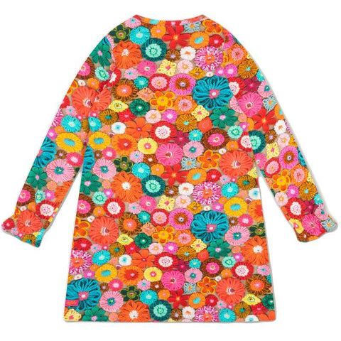 Oilily Girls Orange Date Jersey Dress Oilily Girls Orange Date Jersey Dress