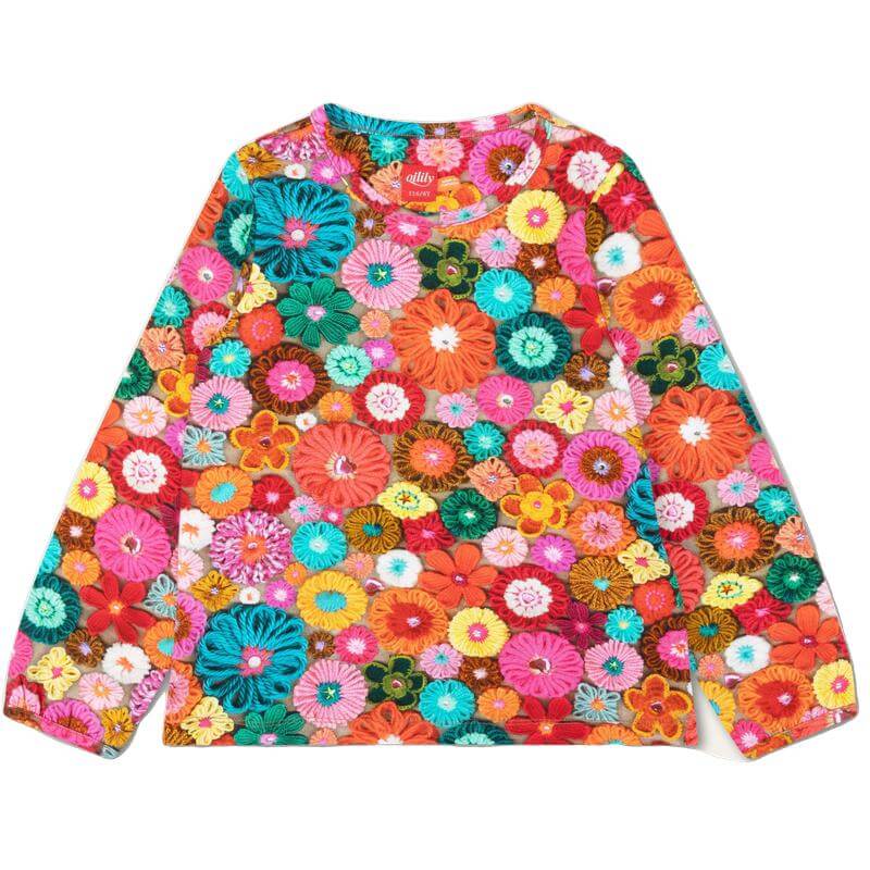 Oilily Girls Orange Tempos T-Shirt Oilily Girls Orange Tempos T-Shirt