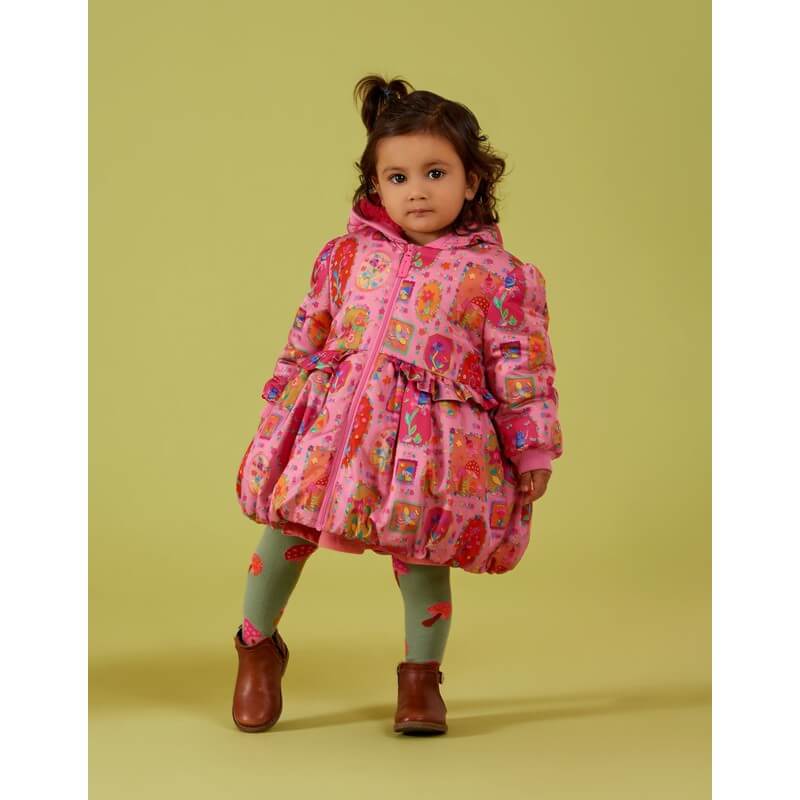 Oilily Girls Pink Fairy Robots Coat Oilily Girls Pink Fairy Robots Coat