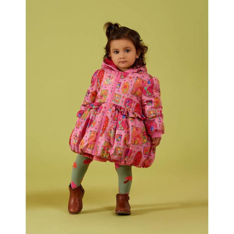 Oilily Girls Pink Fairy Robots Coat Oilily Girls Pink Fairy Robots Coat