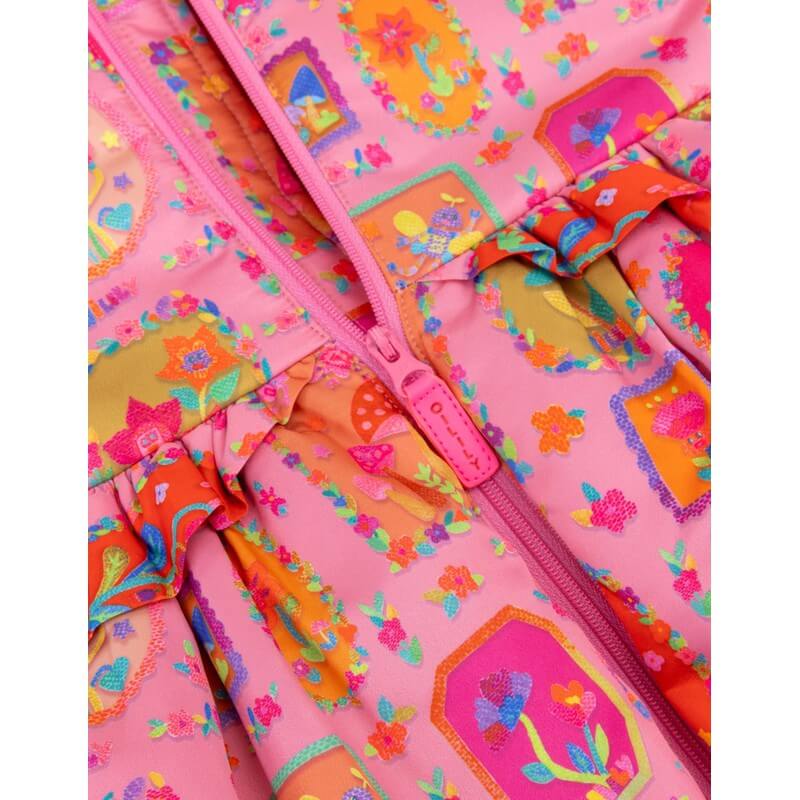 Oilily Girls Pink Fairy Robots Coat Oilily Girls Pink Fairy Robots Coat