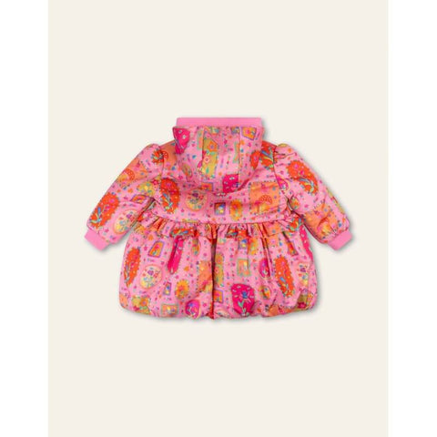 Oilily Girls Pink Fairy Robots Coat Oilily Girls Pink Fairy Robots Coat