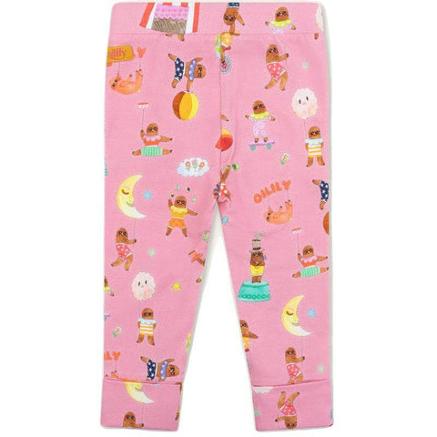 Oilily Girls Pink Peepz Leggings Oilily Girls Pink Peepz Leggings