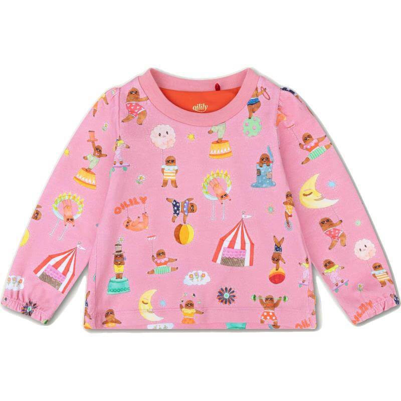 Oilily Girls Pink Sloth T-Shirt Oilily Girls Pink Sloth T-Shirt