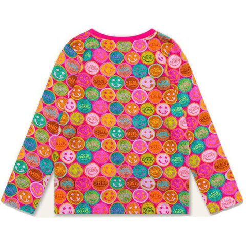 Oilily Girls Pink Smiley Tolsy T-Shirt Oilily Girls Pink Smiley Tolsy T-Shirt