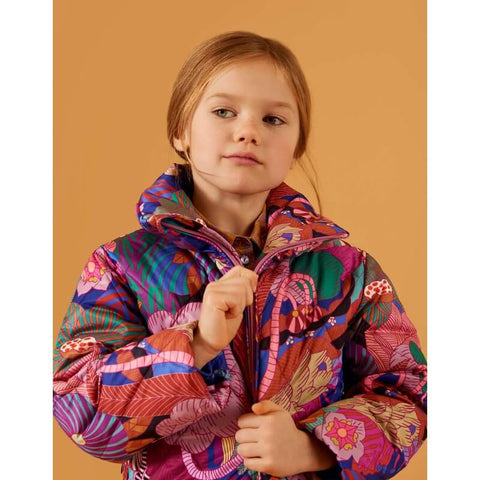 Oilily Girls Purple Cat Coat Oilily Girls Purple Cat Coat