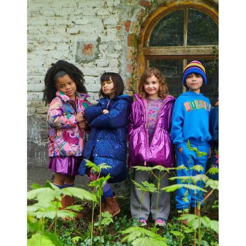 Oilily Girls Purple Cat Coat Oilily Girls Purple Cat Coat