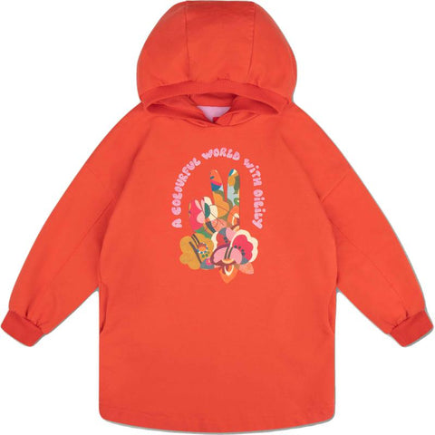 Oilily Girls Red Daiz sweat dress Oilily Girls Red Daiz sweat dress