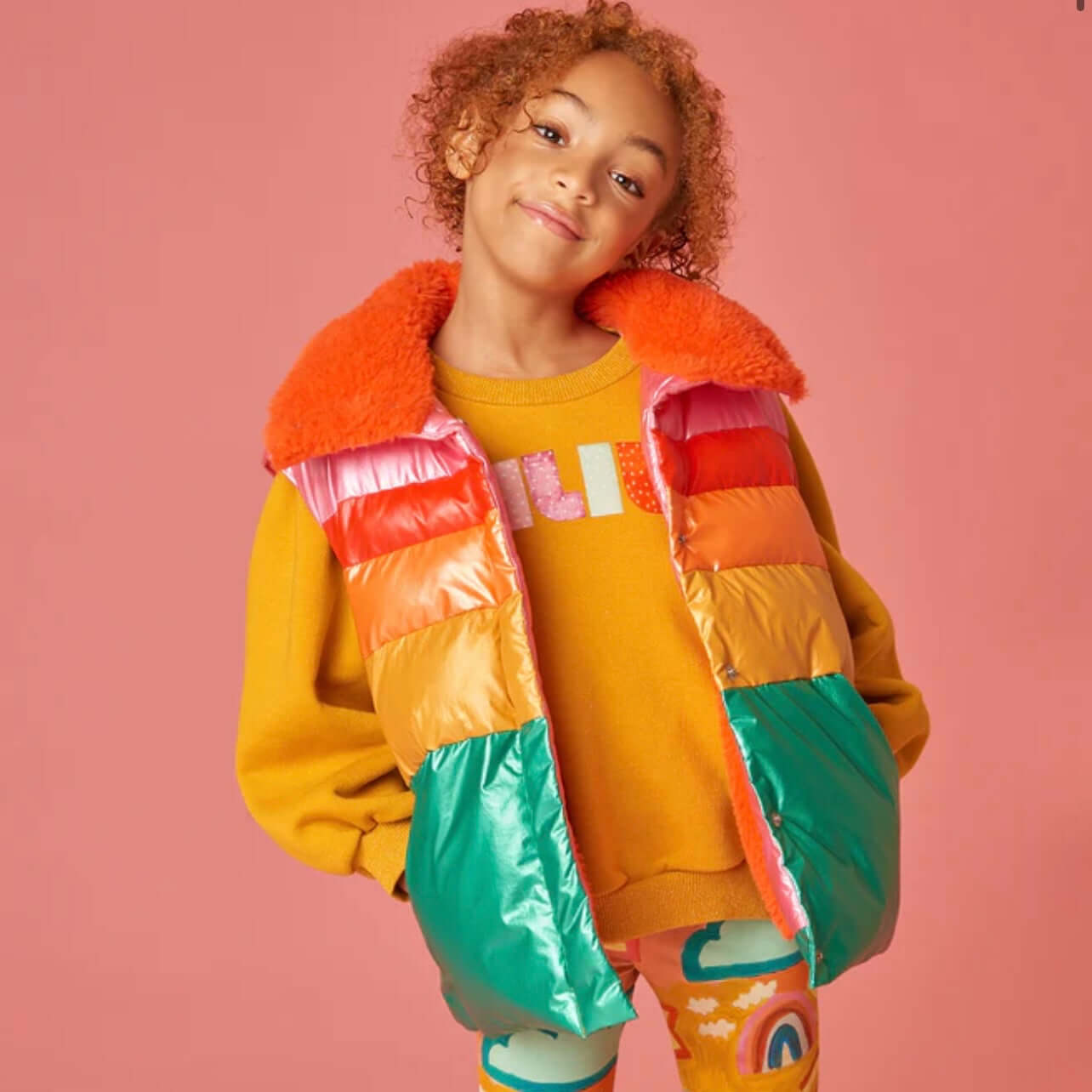 Oilily Girls Yellow Honny Glitter Sweater Oilily Girls Yellow Honny Glitter Sweater