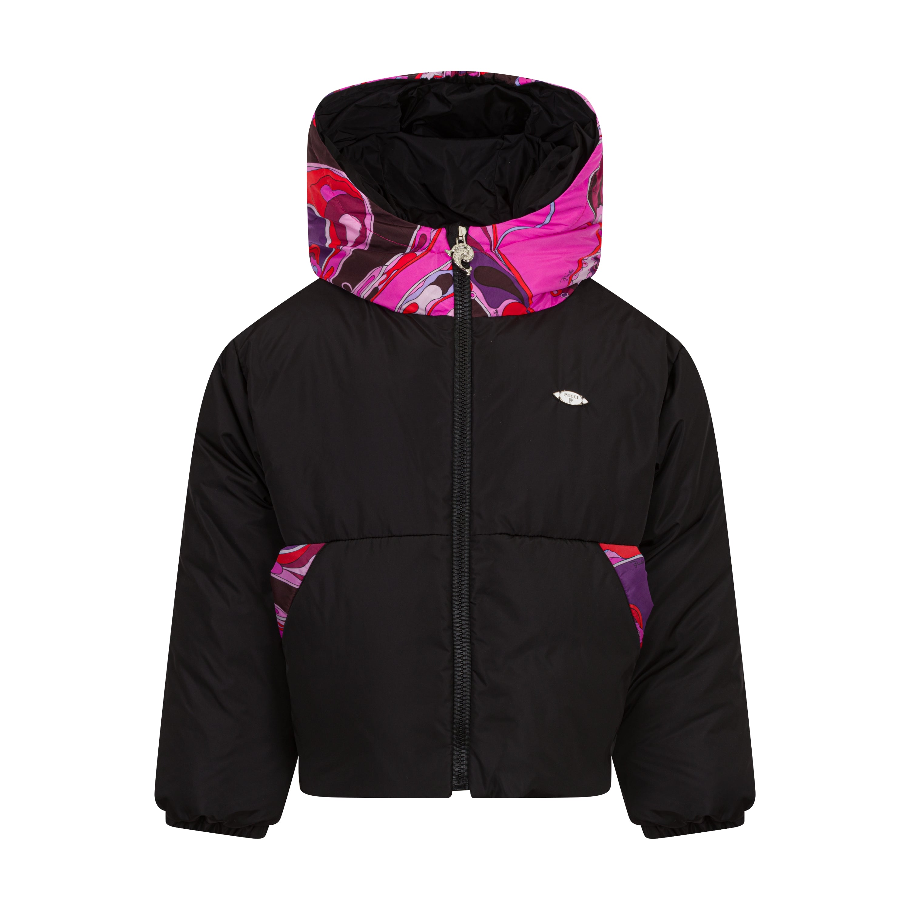 Emilio Pucci Girls Black Down Jacket Emilio Pucci Girls Black Down Jacket