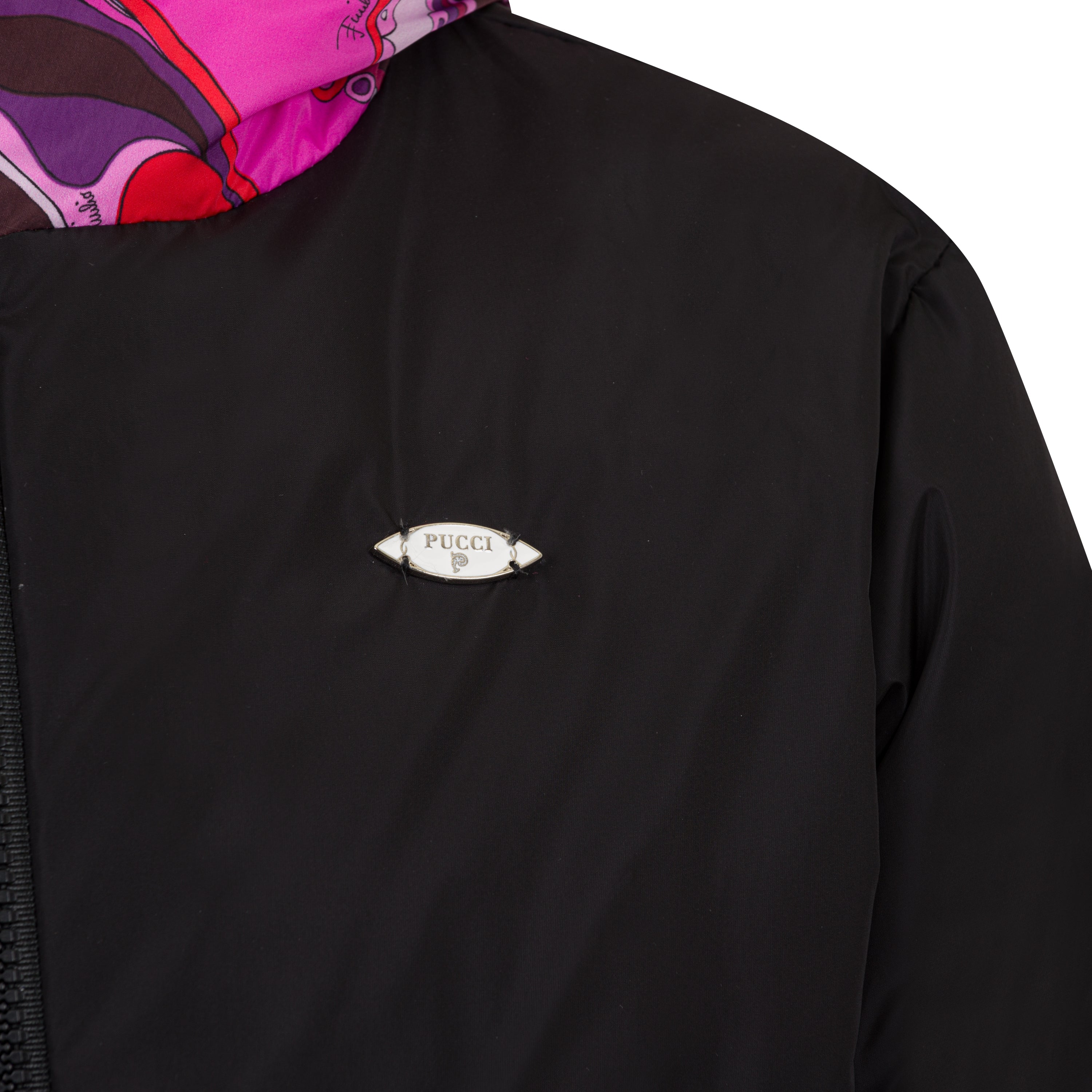 Emilio Pucci Girls Black Down Jacket Emilio Pucci Girls Black Down Jacket