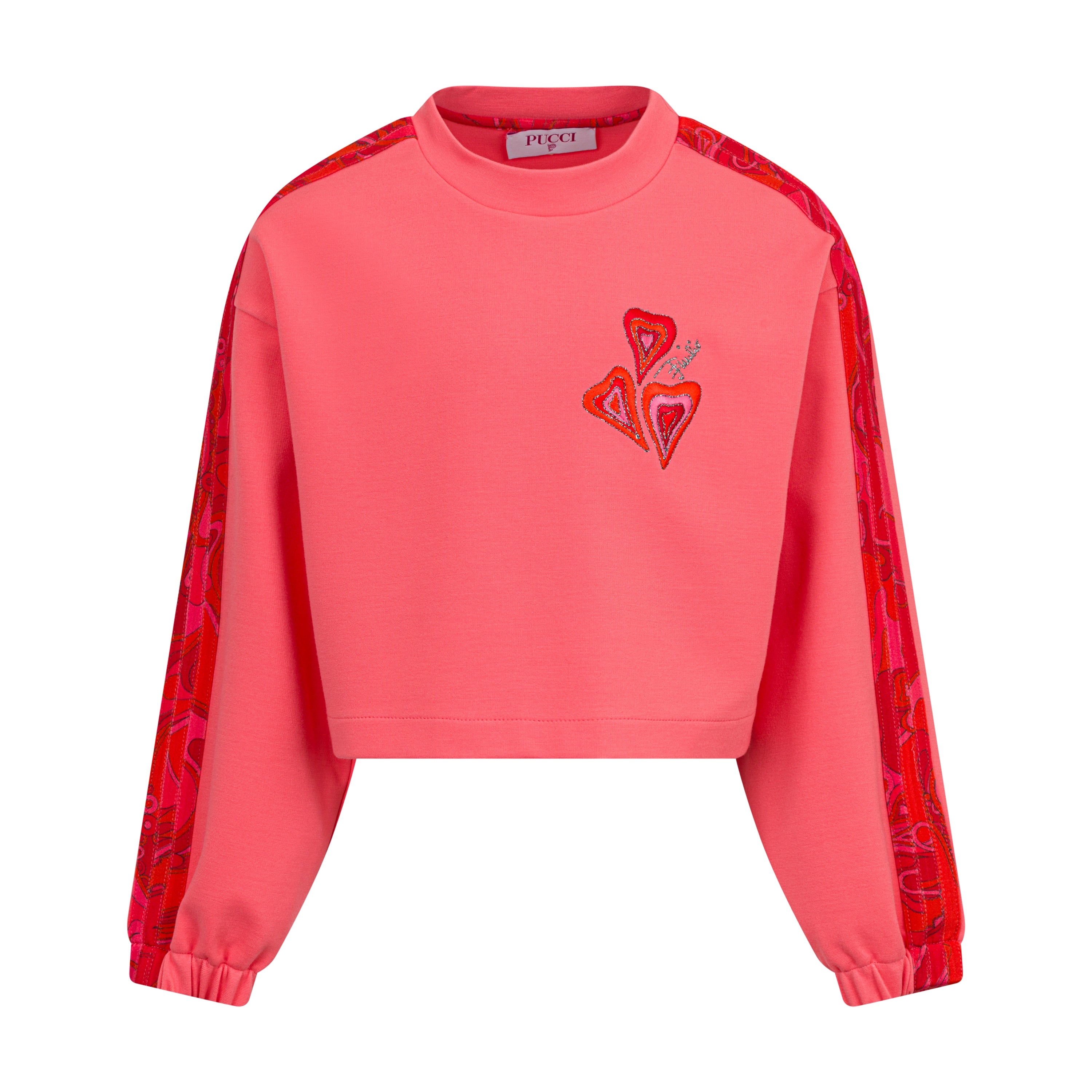 Emilio Pucci Girls Coral Sweatshirt Emilio Pucci Girls Coral Sweatshirt