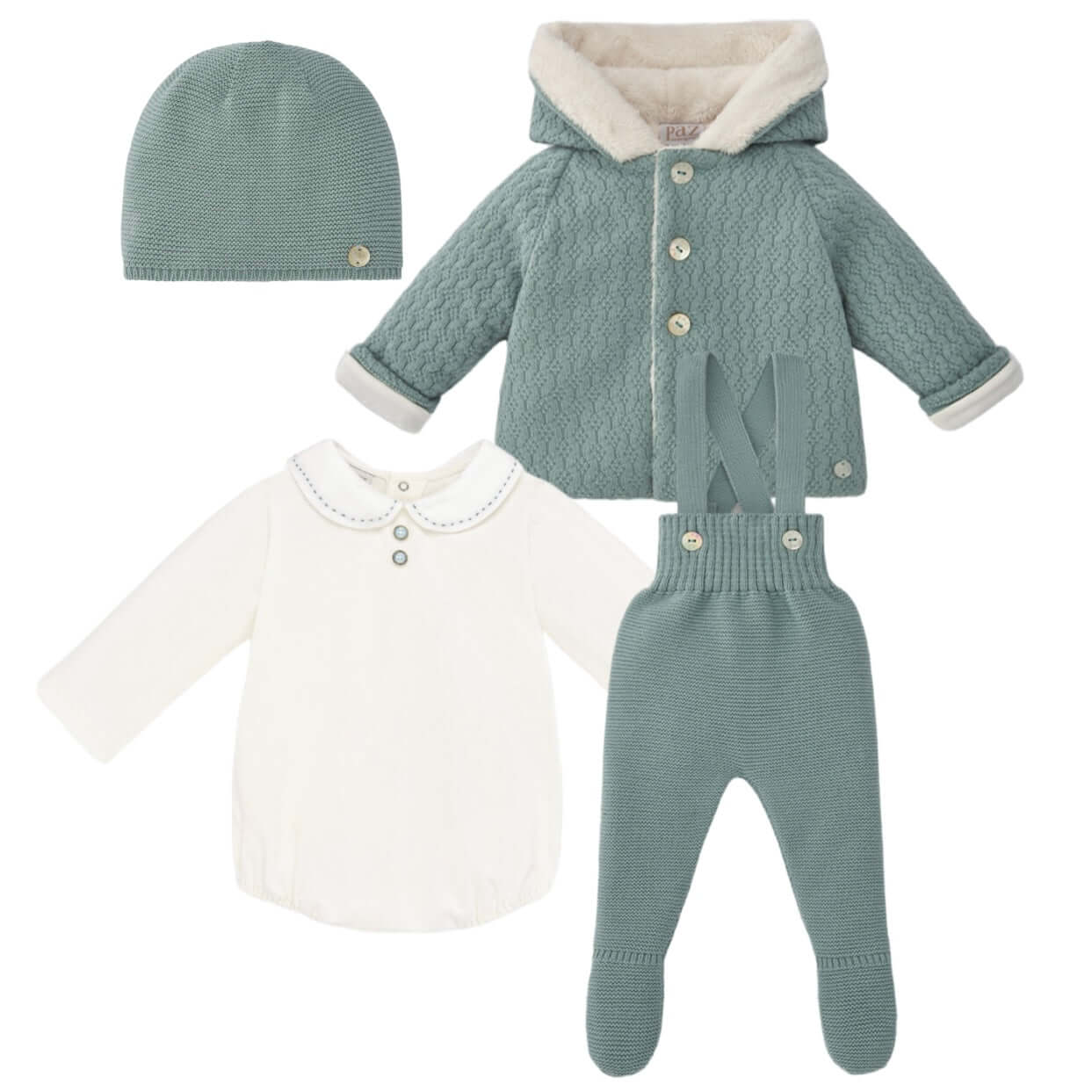 Paz Rodriguez Baby Boys Green 4 Piece Set Paz Rodriguez Baby Boys Green 4 Piece Set