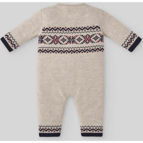 Paz Rodriguez Baby Boys Jaquard Print Knitted All In One Paz Rodriguez Baby Boys Jaquard Print Knitted All In One