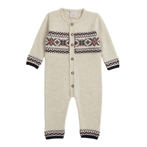 Paz Rodriguez Baby Boys Jaquard Print Knitted All In One Paz Rodriguez Baby Boys Jaquard Print Knitted All In One