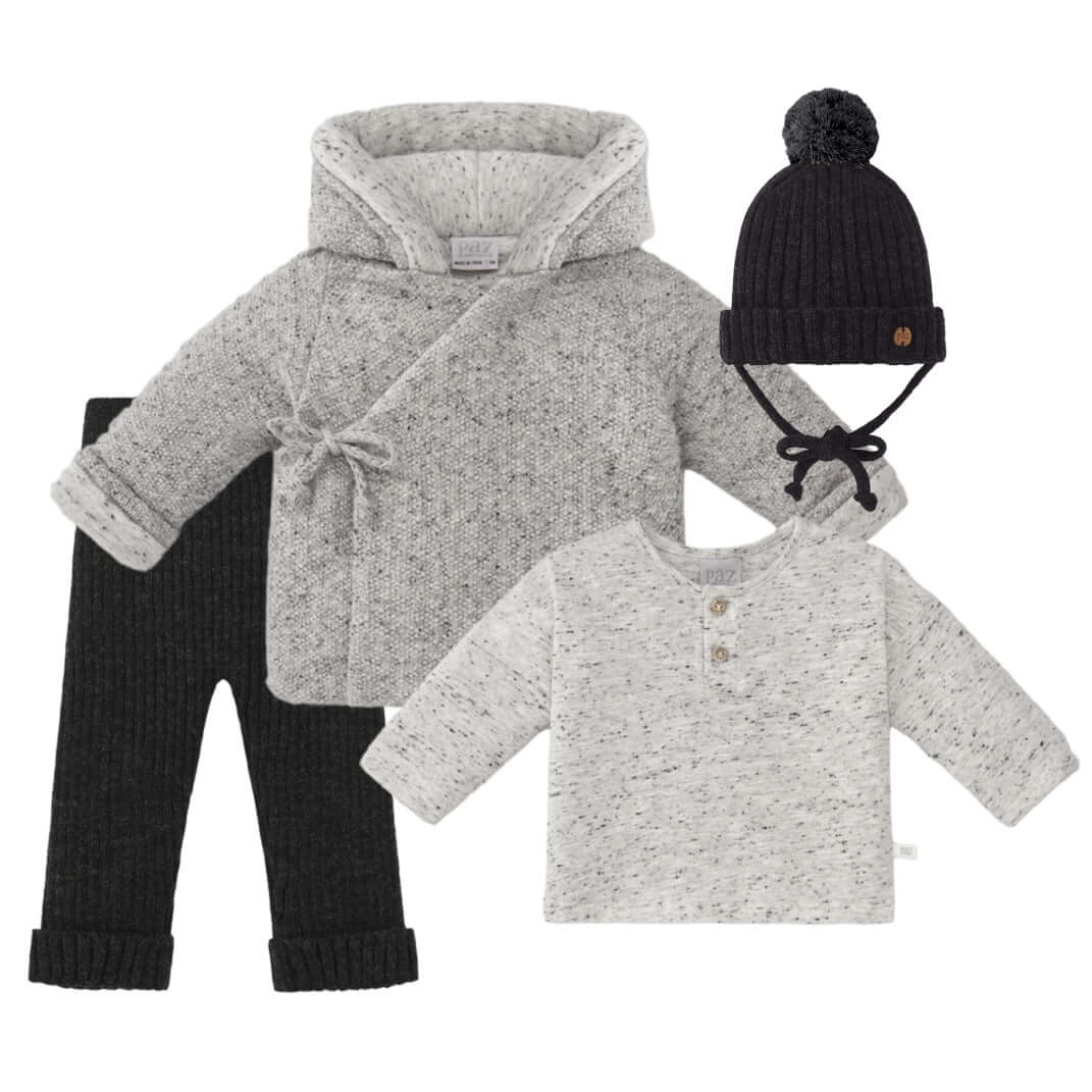 Paz Rodriguez Baby Boys Platea Grey 4 Pieve Set Paz Rodriguez Baby Boys Platea Grey 4 Pieve Set