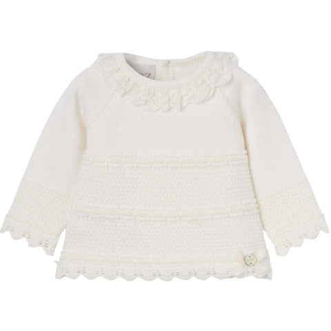 Paz Rodriguez Baby Girls Cream Knitted Set Paz Rodriguez Baby Girls Cream Knitted Set