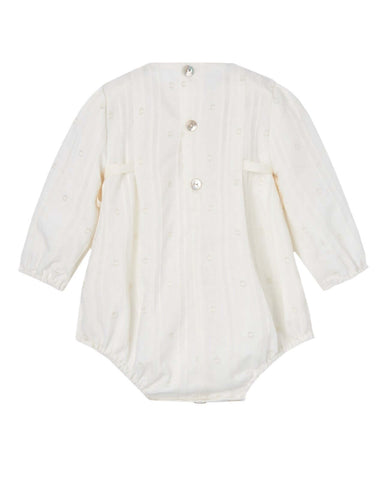 Paz Rodriguez Baby Girls Cream Lace Romper with Tights Paz Rodriguez Baby Girls Cream Lace Romper with Tights