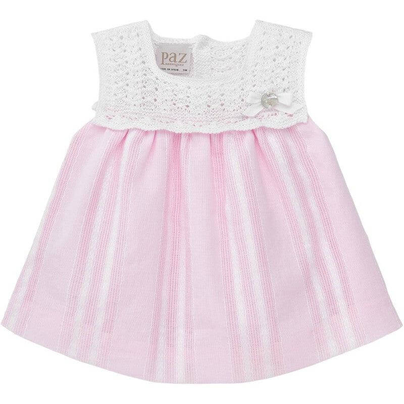 Paz Rodriguez Baby Girls Pink Aura Cotton Dress & Bloomer Set Paz Rodriguez Baby Girls Pink Aura Cotton Dress & Bloomer Set